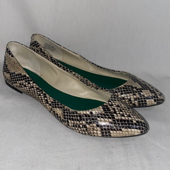 MIA flats Amanda snake shoe scale pattern fpointed toe 7 women animal sexy - Picture 1 of 8